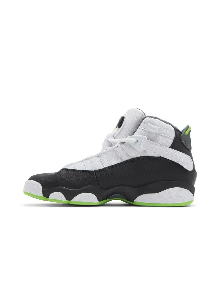 Кроссовки Air Jordan Jordan 6 Rings GS 'Altitude Green' — изображение 4 из 9, белый/черный/зеленый