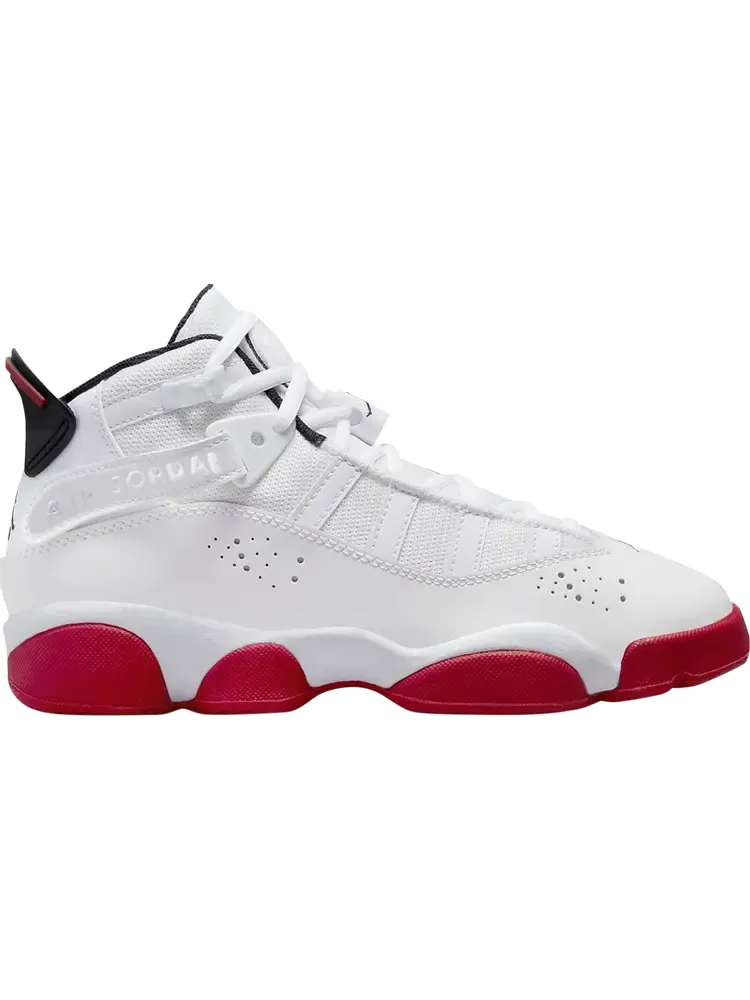 Кроссовки Jordan 6 Rings GS White University Red — изображение 1 из 1, белый