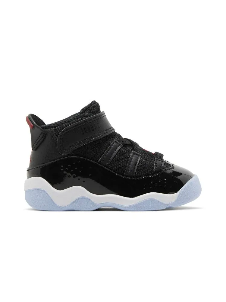 Кроссовки Air Jordan Jordan 6 Rings TD 'Black Gym Red' — изображение 2 из 9, черный/белый/красный