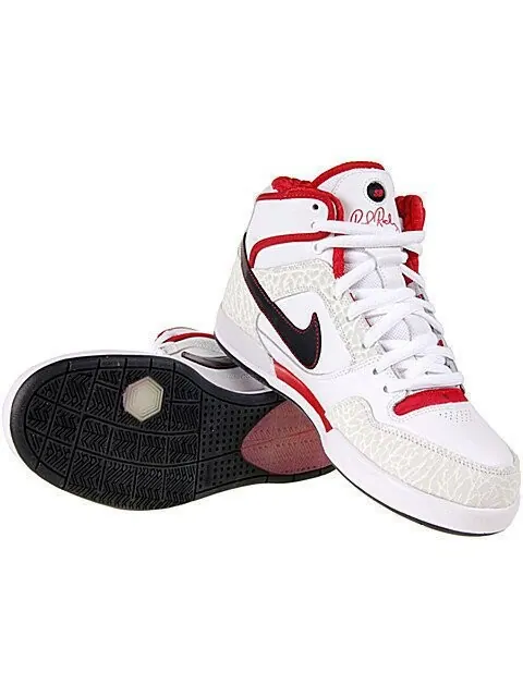Кроссовки Nike Paul Rodriguez 2 Zoom Air High 'White Varsity Red' — изображение 3 из 4, белый