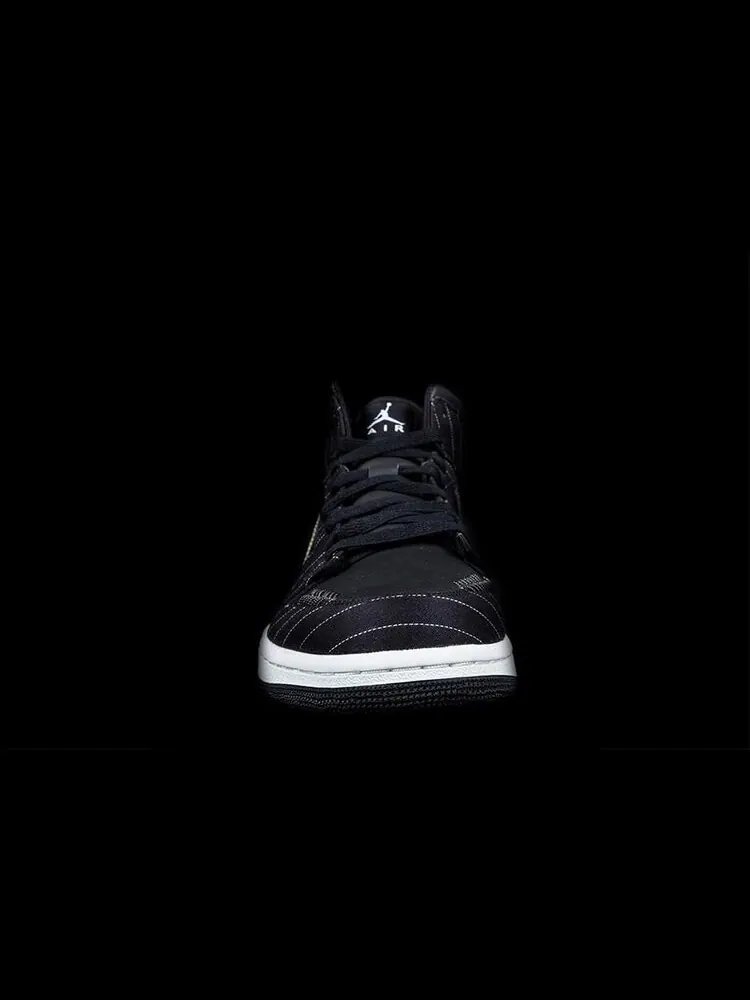 Кроссовки Air Jordan 1 Retro Barons - Away — изображение 4 из 6, черный