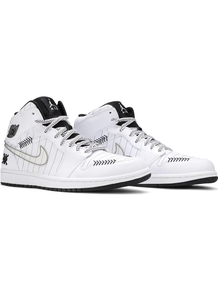 Кроссовки Air Jordan 1 Retro Barons - Home — изображение 8 из 8, белый