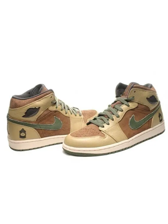 Кроссовки Air Jordan 1 Retro 'Armed Forces' — изображение 2 из 4, коричневый
