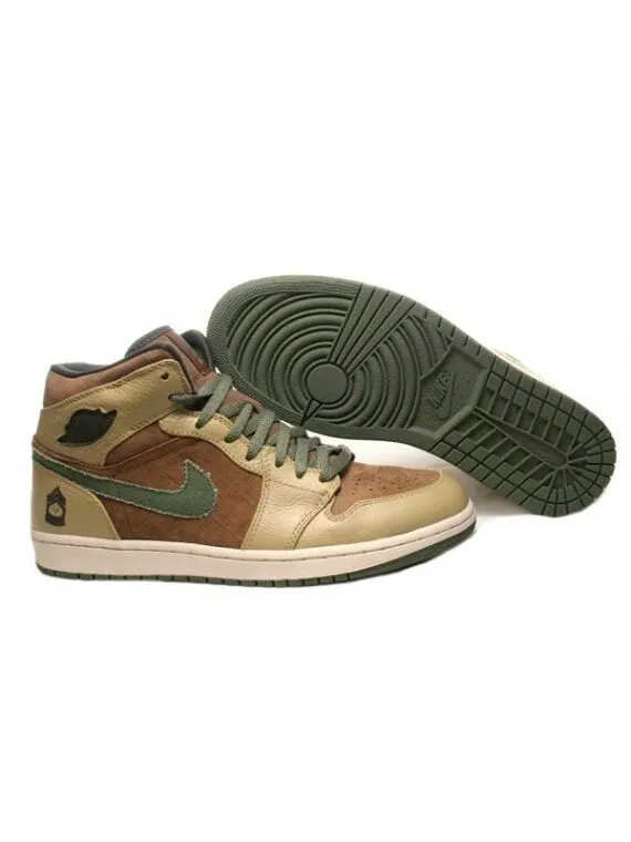 Кроссовки Air Jordan 1 Retro 'Armed Forces' — изображение 3 из 4, коричневый