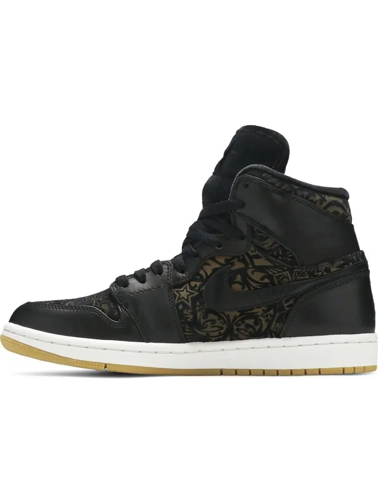 Кроссовки Air Jordan 1 Retro Hi Premier Laser — изображение 3 из 8, черный