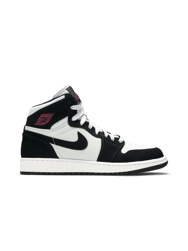 Кроссовки Air Jordan 1 Retro High GS 'Pure Platinum Black Pink' — изображение 1 из 4, черный