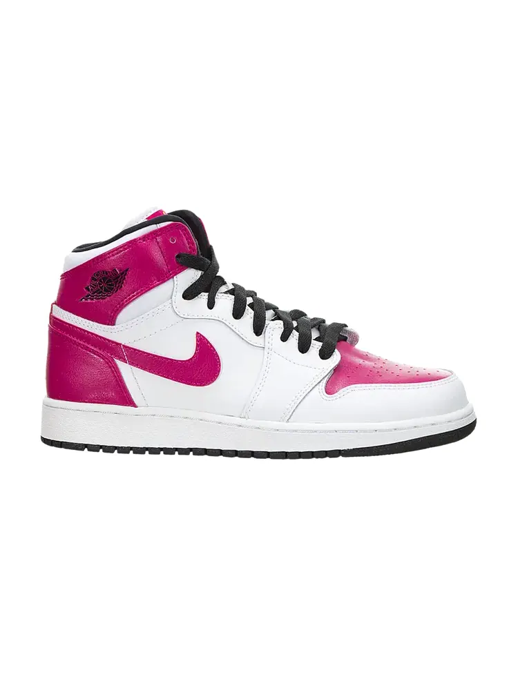 Кроссовки Air Jordan 1 Retro High GS 'White Sport Fuchsia' — изображение 1 из 1, белый