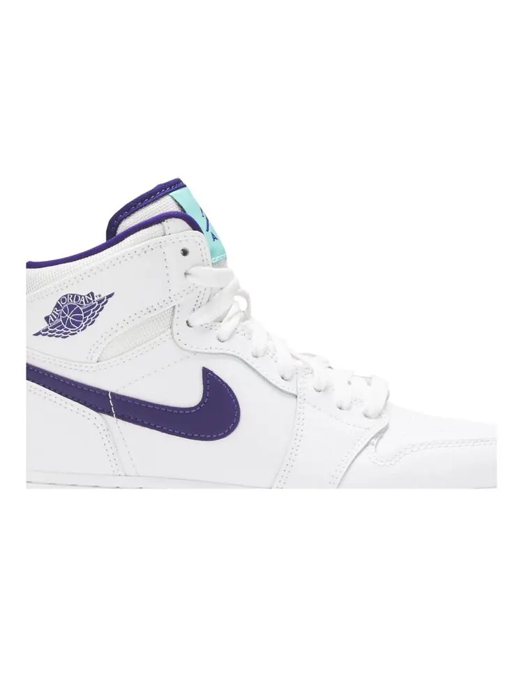 Кроссовки Air Jordan 1 Retro High GG 'White Court Purple' — изображение 2 из 4, белый