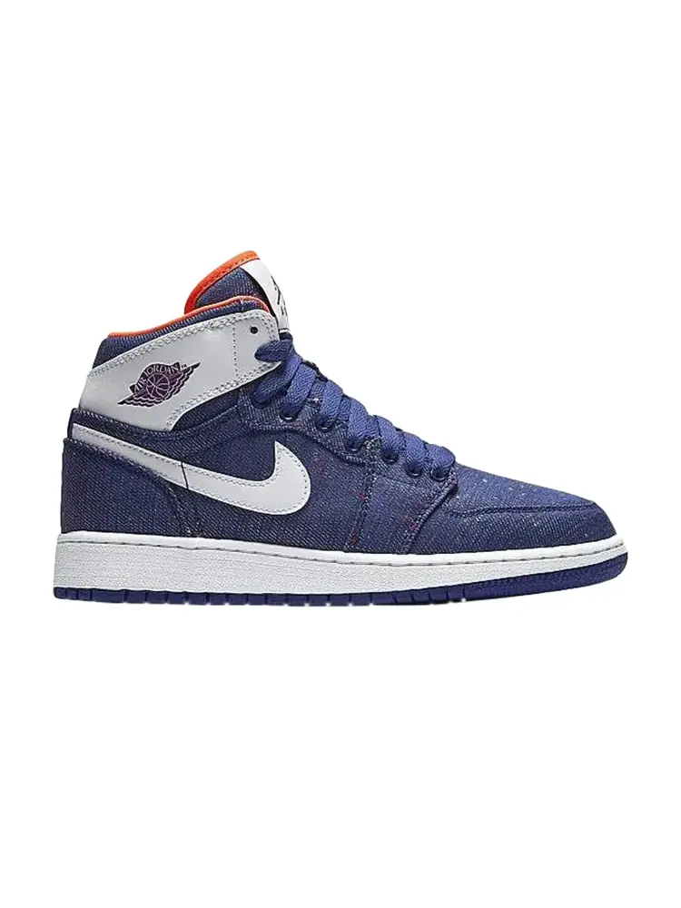 Кроссовки Air Jordan 1 Retro High GS 'Deep Royal' — изображение 1 из 1, синий