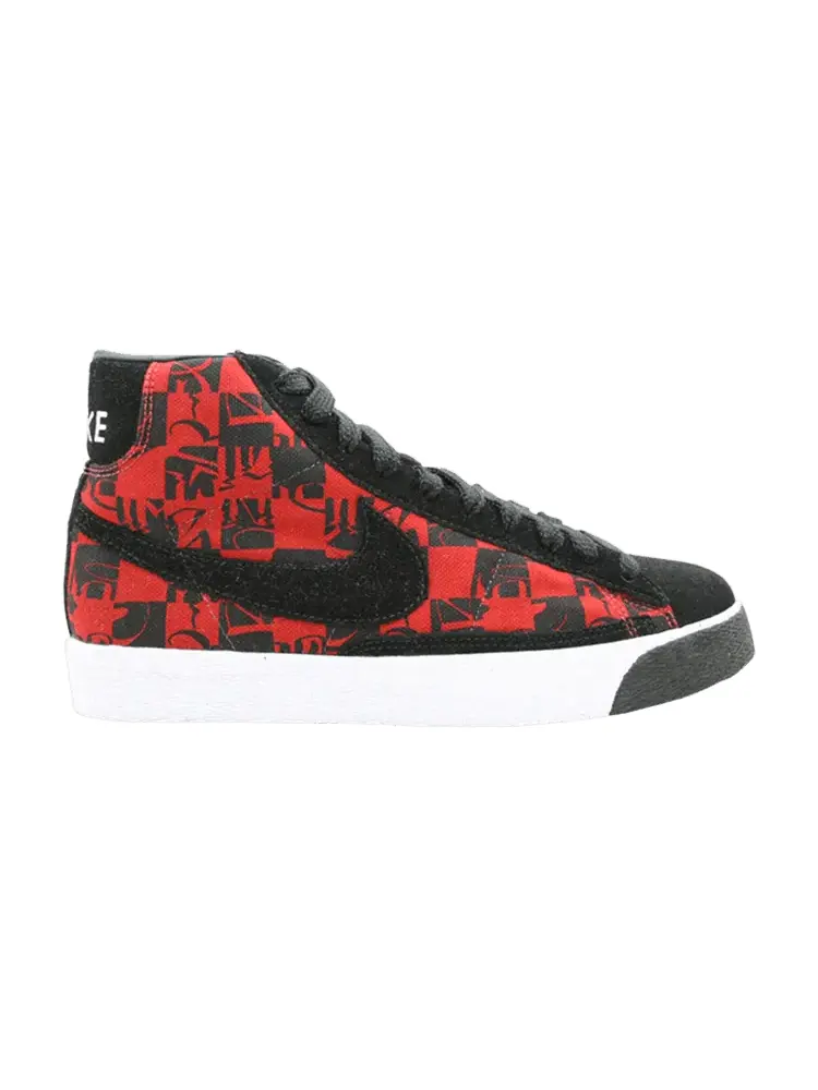 Кроссовки Nike Stussy x Neighborhood x Blazer High Premium 'Red' — изображение 1 из 1, красный/черный-белый