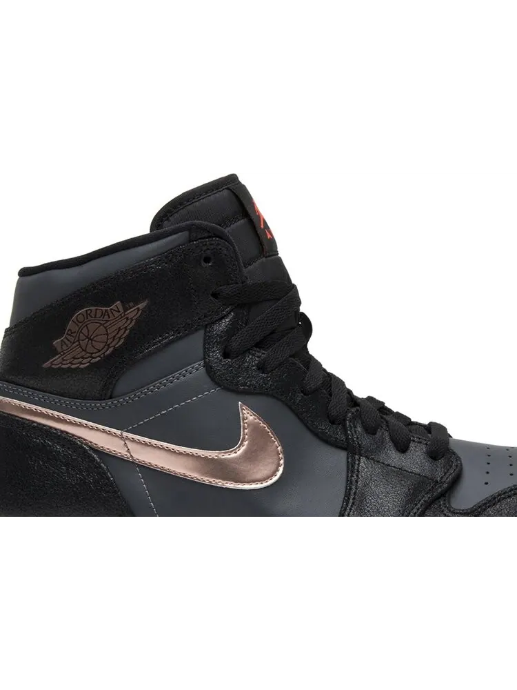 Кроссовки Air Jordan 1 Retro High Bronze Medal — изображение 2 из 8, черный