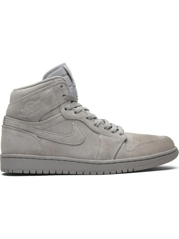 Кроссовки Air Jordan 1 Retro High Grey Suede — изображение 1 из 8, серый