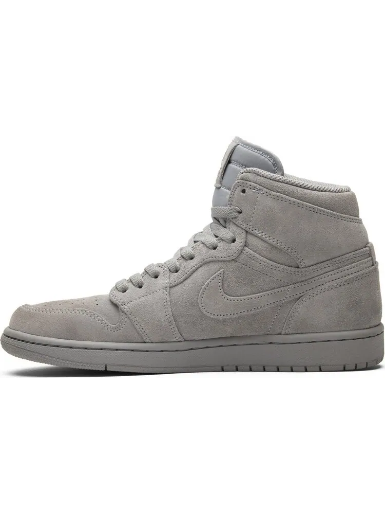 Кроссовки Air Jordan 1 Retro High Grey Suede — изображение 3 из 8, серый