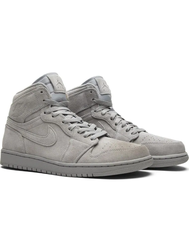 Кроссовки Air Jordan 1 Retro High Grey Suede — изображение 8 из 8, серый