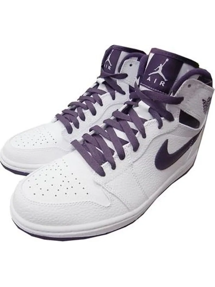 Кроссовки Air Jordan 1 Retro High Grand Purple — изображение 2 из 4, белый