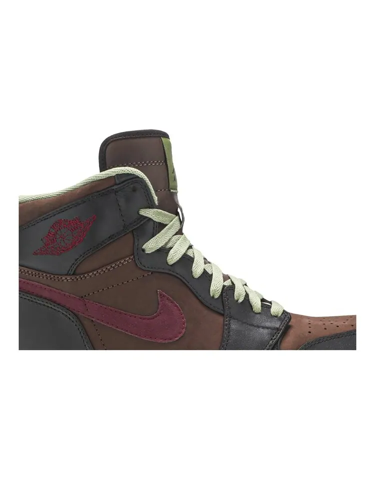 Кроссовки Air Jordan 1 High 'Velvet Brown' — изображение 2 из 4, коричневый