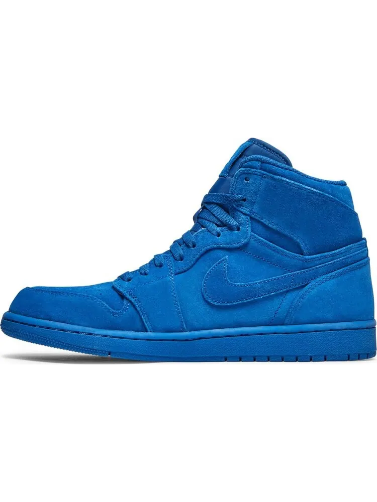 Кроссовки Air Jordan 1 Retro High Blue Suede — изображение 3 из 8, синий