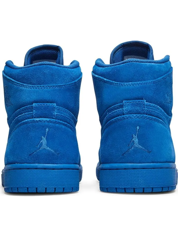 Кроссовки Air Jordan 1 Retro High Blue Suede — изображение 6 из 8, синий