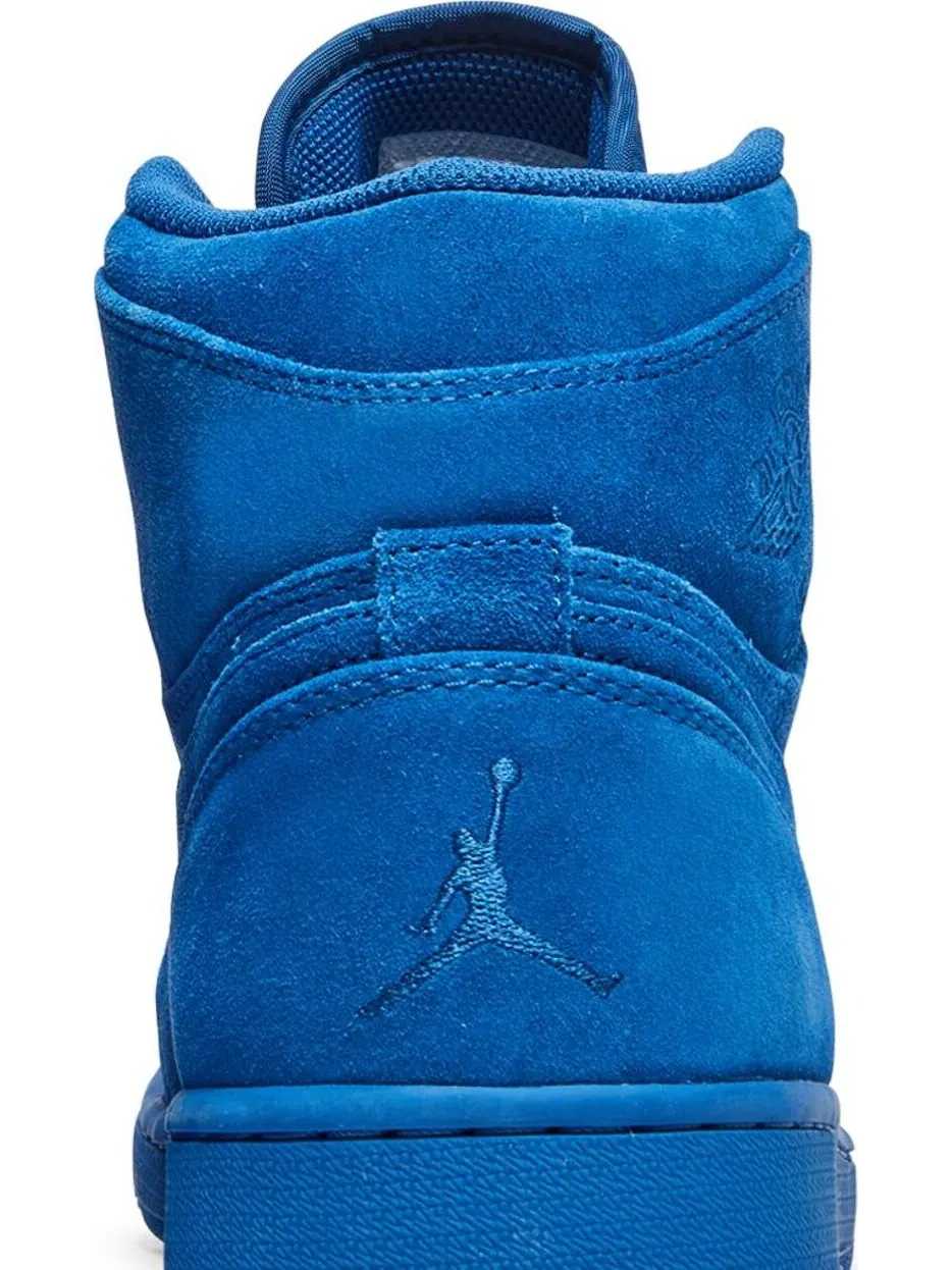 Кроссовки Air Jordan 1 Retro High Blue Suede — изображение 7 из 8, синий