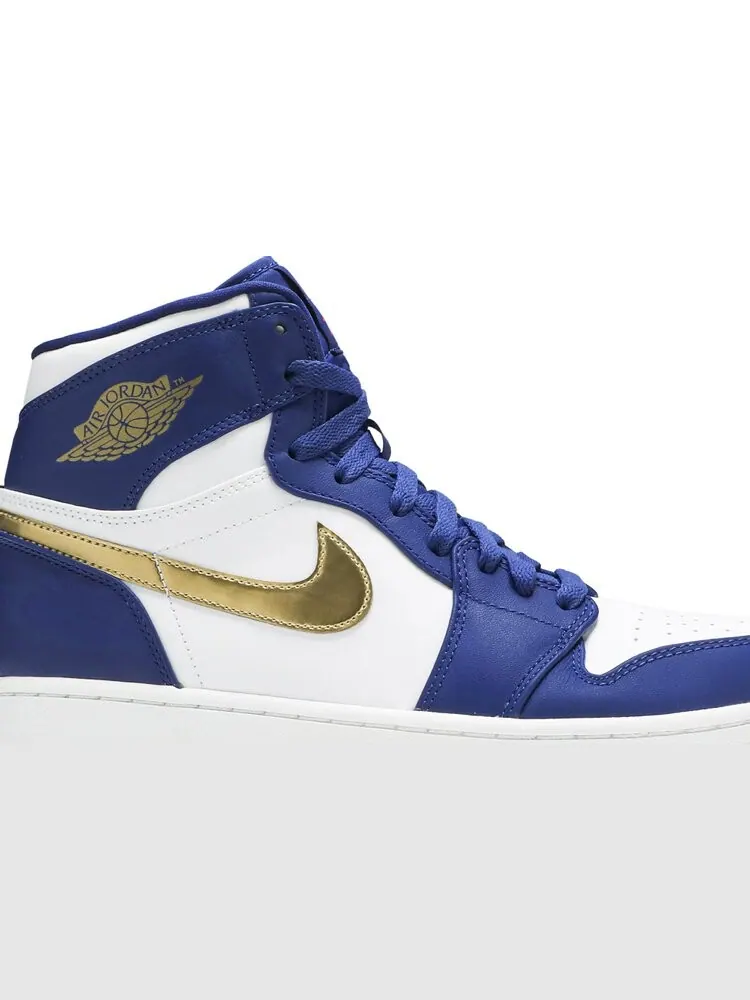 Кроссовки Air Jordan 1 Retro High Gold Medal — изображение 2 из 8, синий