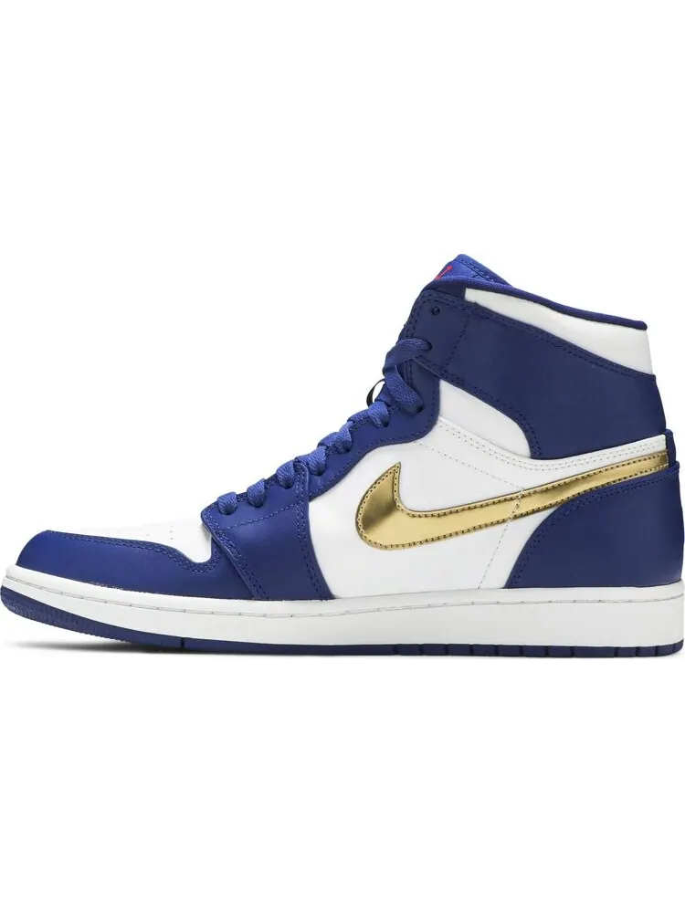Кроссовки Air Jordan 1 Retro High Gold Medal — изображение 3 из 8, синий
