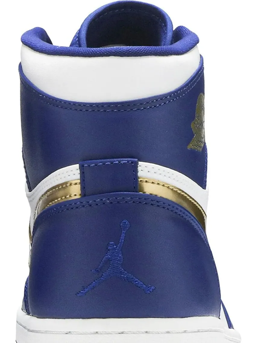 Кроссовки Air Jordan 1 Retro High Gold Medal — изображение 7 из 8, синий