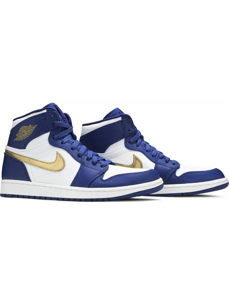 Кроссовки Air Jordan 1 Retro High Gold Medal — изображение 8 из 8, синий