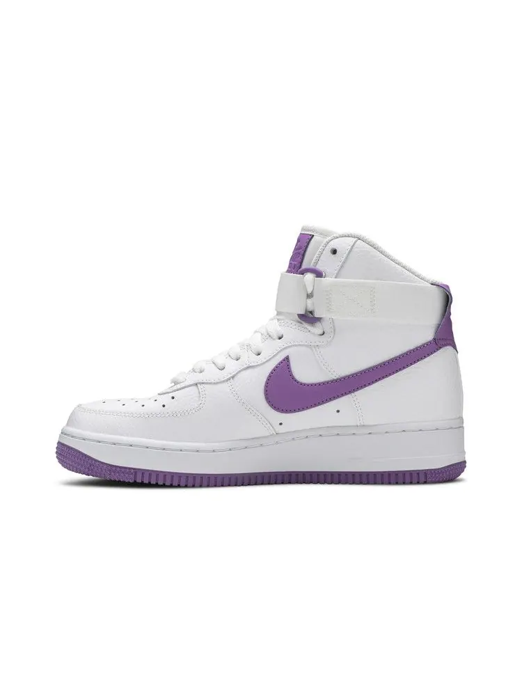 Кроссовки Nike Wmns Air Force 1 High 'White Dark Orchid' — изображение 4 из 9, белый/темный/белый