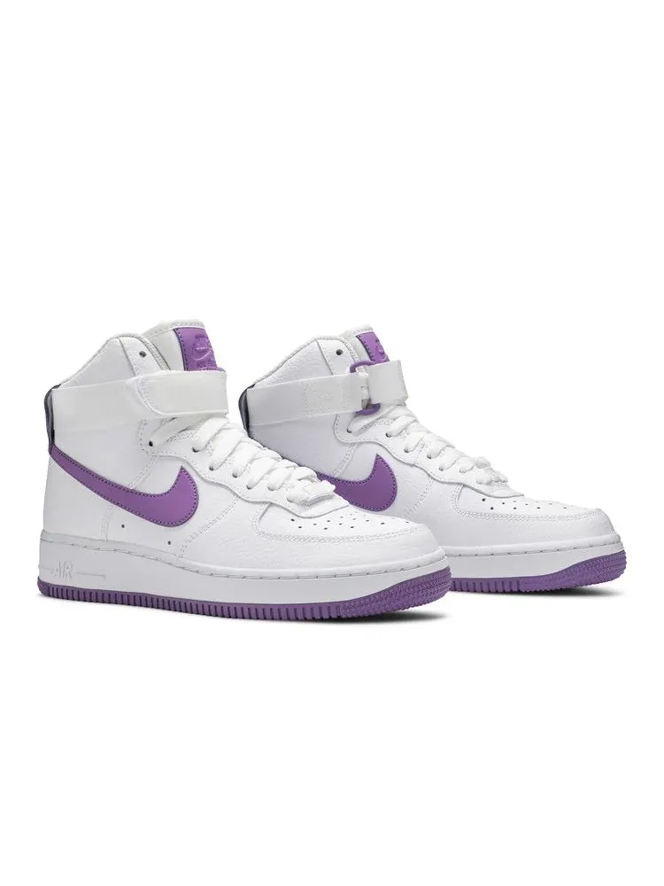 Кроссовки Nike Wmns Air Force 1 High 'White Dark Orchid' — изображение 9 из 9, белый/темный/белый