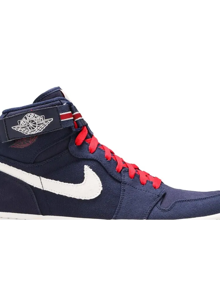 Кроссовки Air Jordan 1 High Strap 'Olympic' — изображение 2 из 4, синий