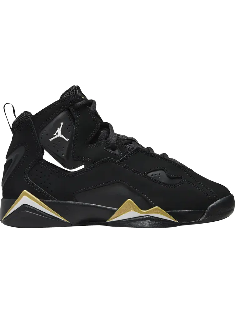 Кроссовки Jordan True Flight GS 'Black Metallic Gold' 2023 — изображение 1 из 1, черный
