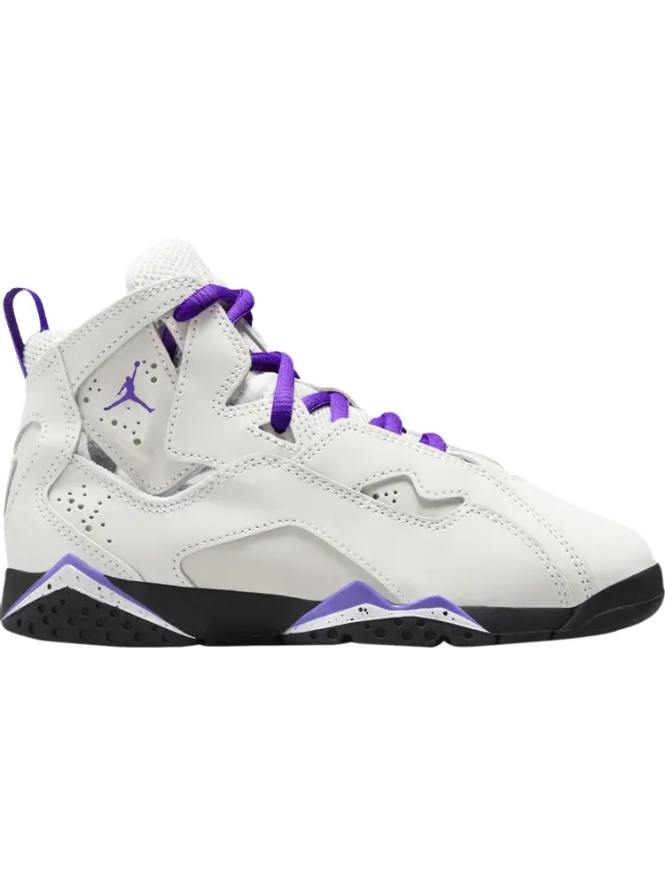 Кроссовки Jordan True Flight PS 'Base Grey Purple Venom' — изображение 1 из 1, серый