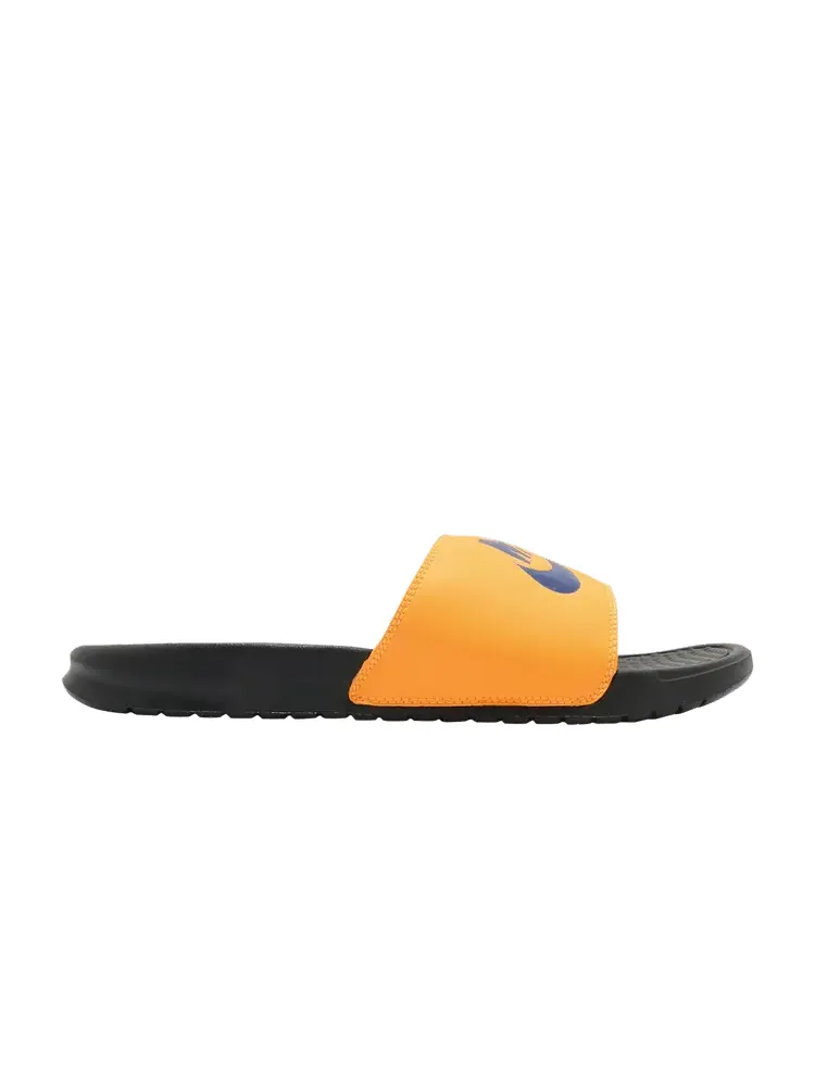 Сандалии Nike Benassi JDI Slides 'Laser Orange Royal' — изображение 1 из 1, черный/оранжевый