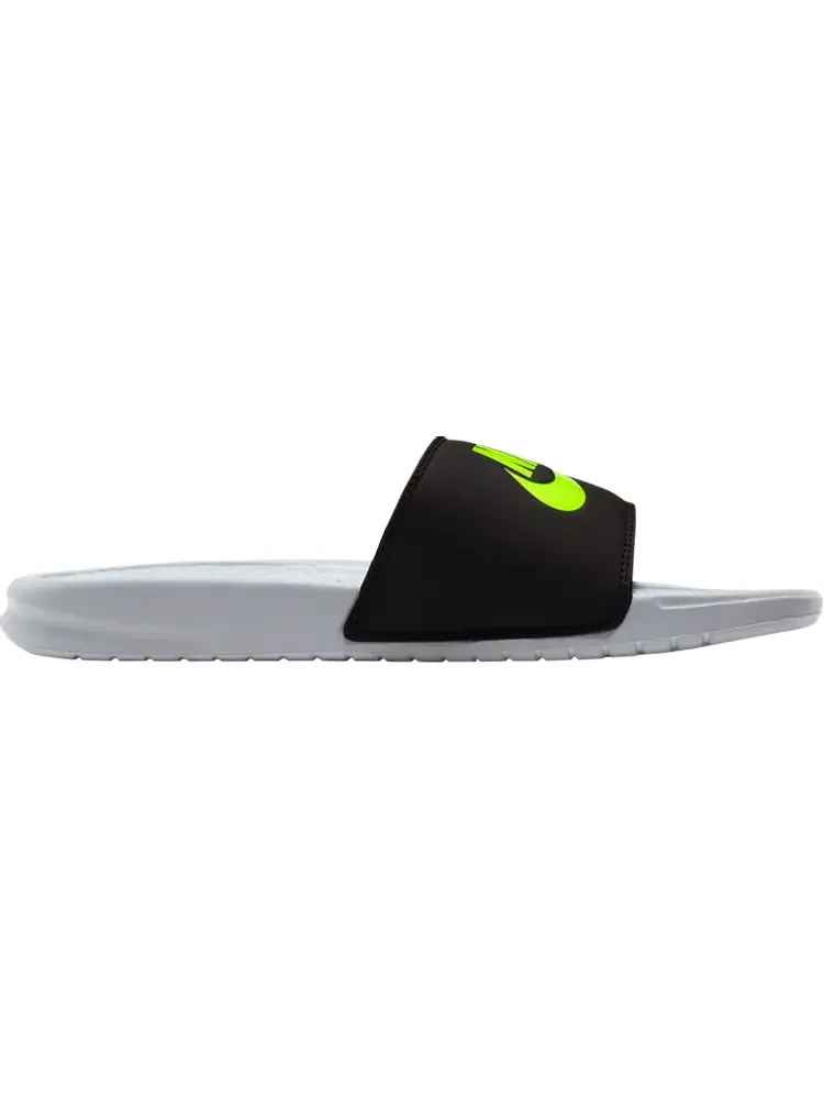 Сандалии Nike Benassi JDI Slide 'Wolf Grey Volt' — изображение 1 из 1, серый