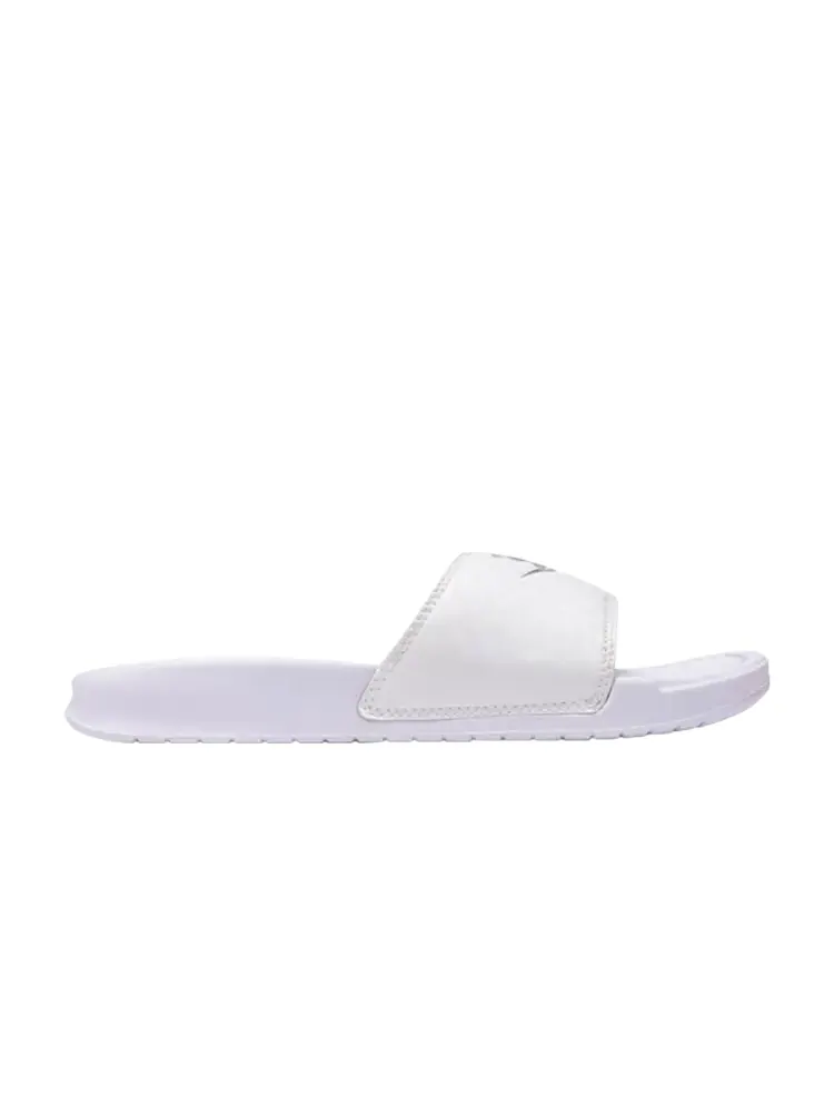 Кроссовки Nike Wmns Benassi JDI 'White Silver' — изображение 1 из 1, белый