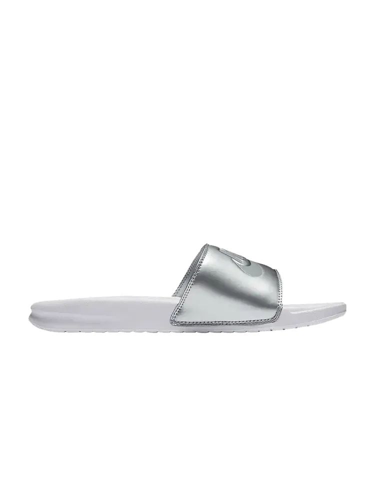 Сандалии Nike Wmns Benassi JDI Slide 'White Wolf Grey' — изображение 1 из 1, белый/серый