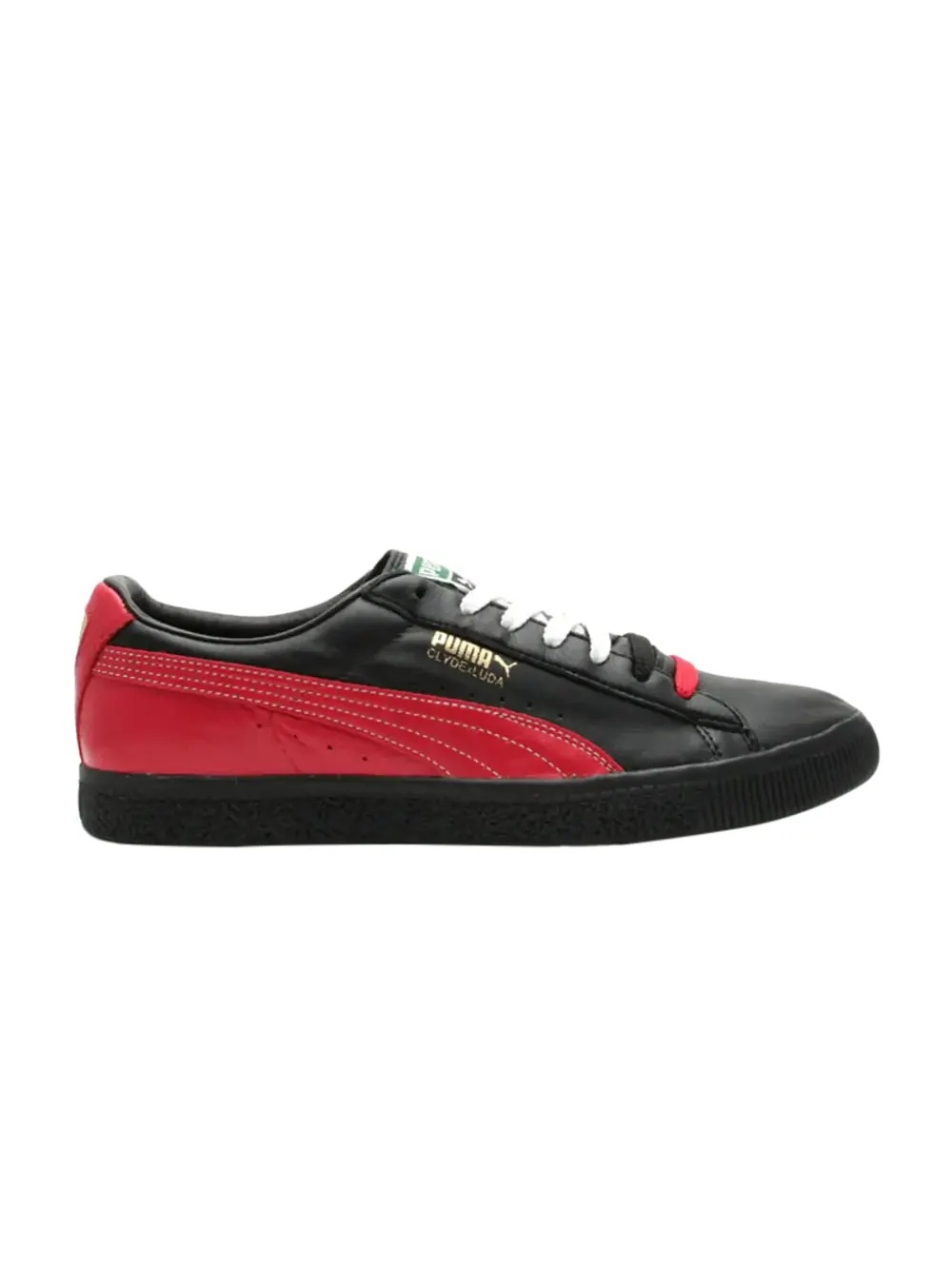 Кроссовки Ludacris Clyde Puma — изображение 1 из 1, черный-красный-белый