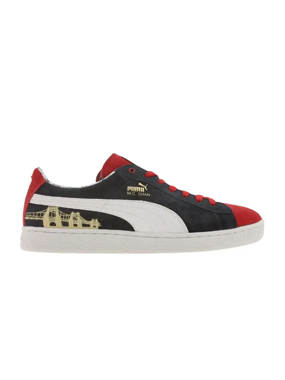 Кроссовки MC Shan Suede Puma — изображение 1 из 1, красный/темно-синий