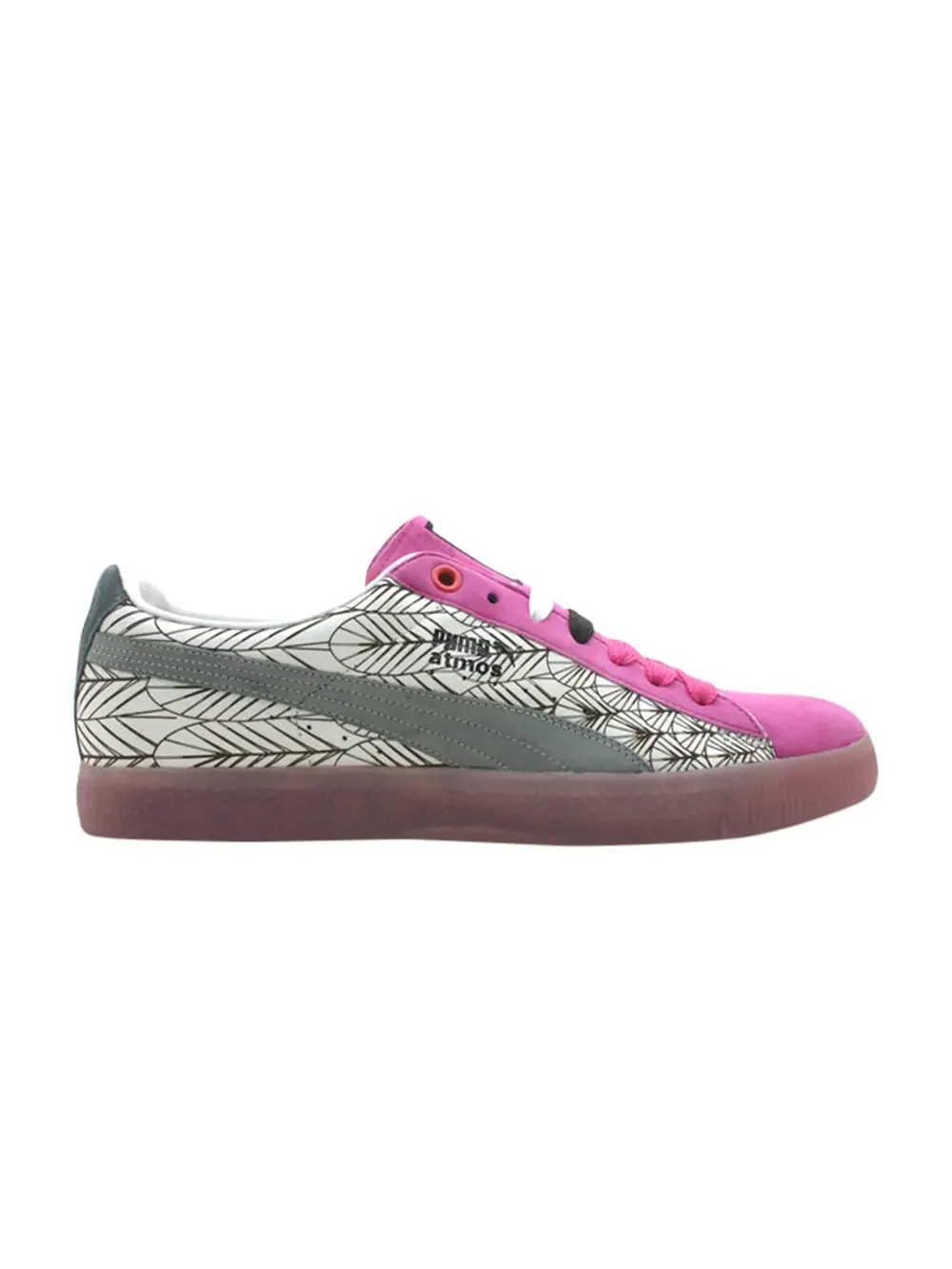 Кроссовки Clyde Crested Ibis Puma — изображение 1 из 1, розовый-серый