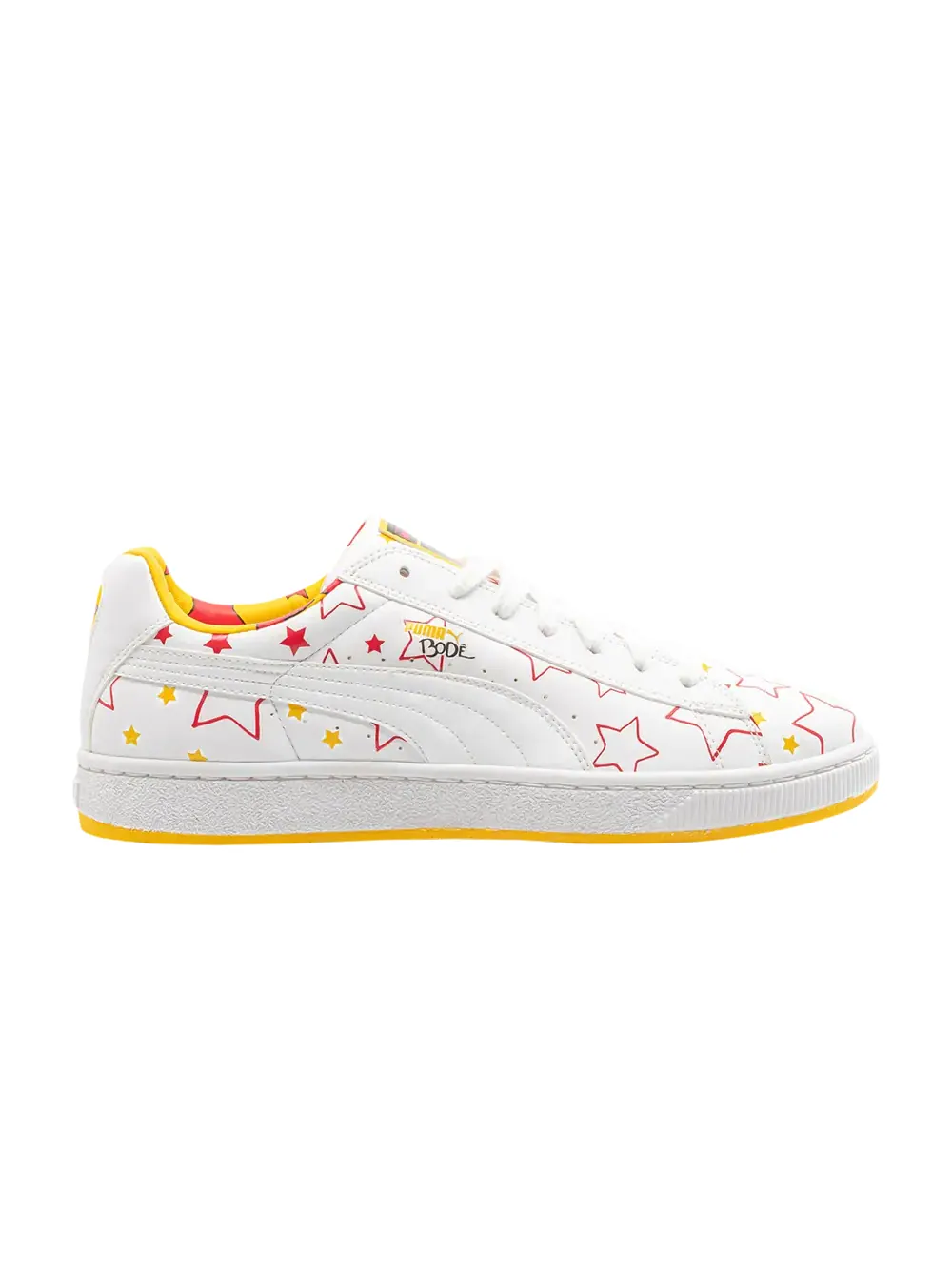 Кроссовки Bode x Basket 2 Puma — изображение 1 из 1, белый/красный