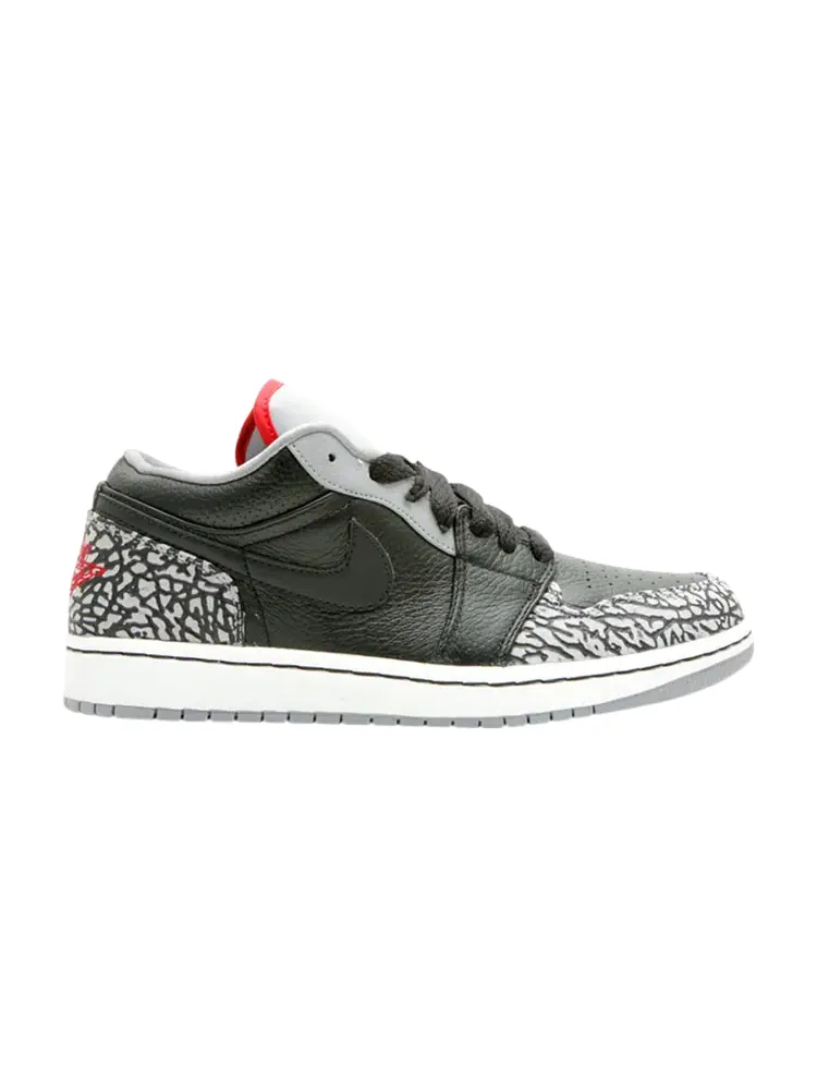 Кроссовки Air Jordan 1 Phat Low 'Black Cement' — изображение 1 из 1, черный