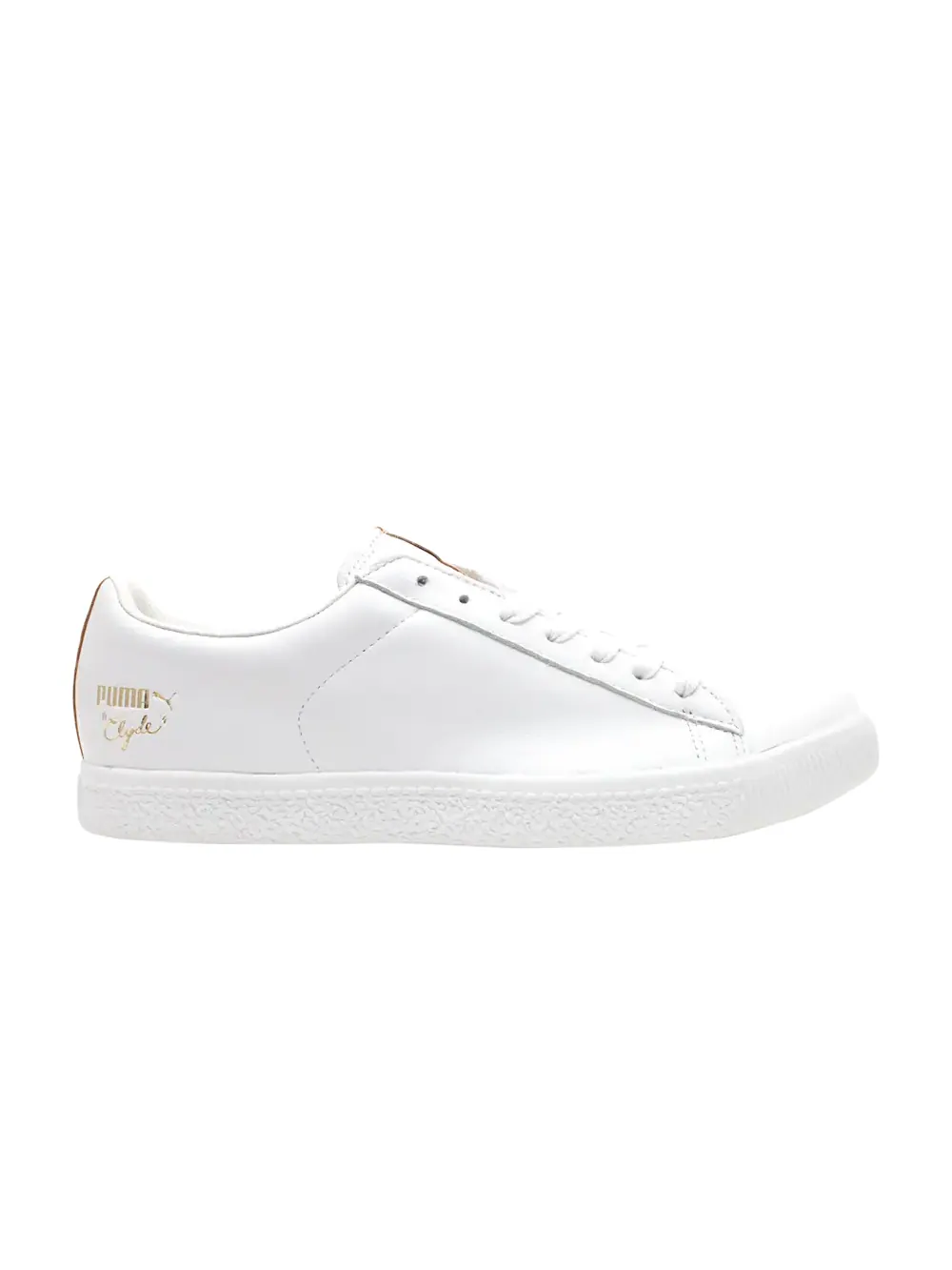 Кроссовки Clyde x Undefeated Luxe Puma — изображение 1 из 1, белый/натуральный