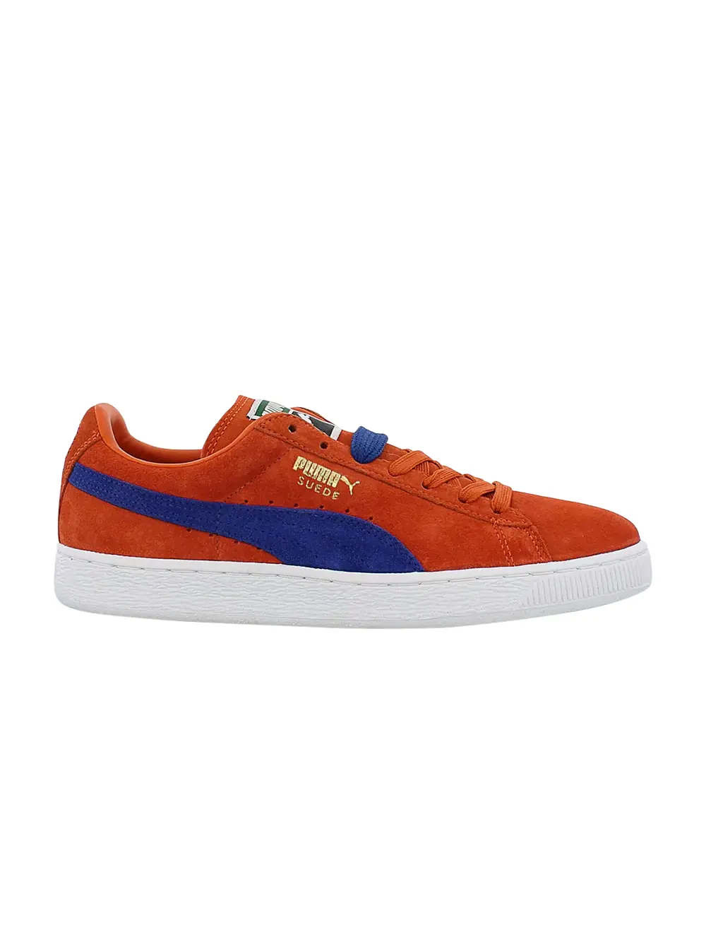 Кроссовки Suede Classic+ Puma — изображение 1 из 1, оранжевый//белый