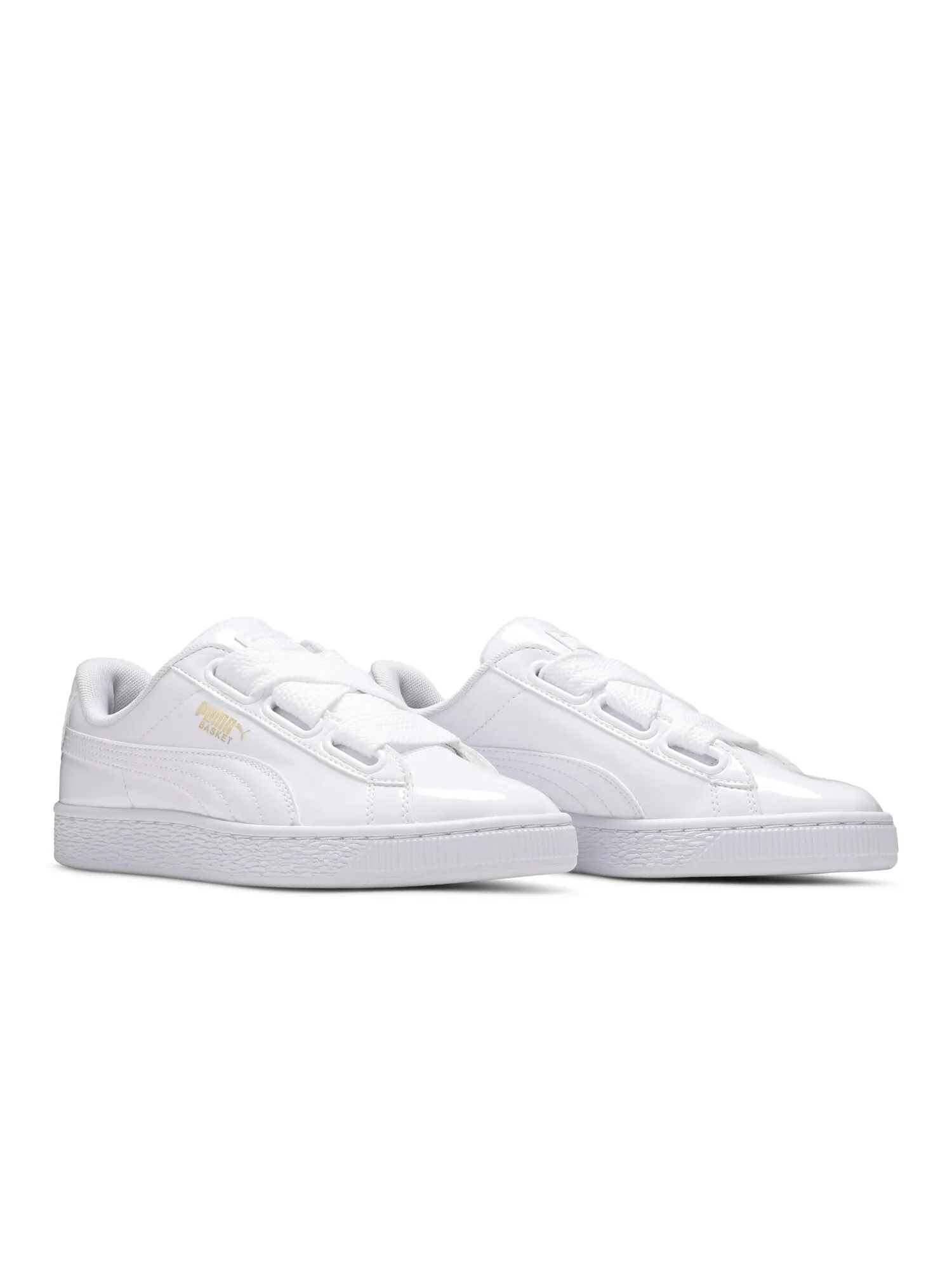 Кроссовки Wmns Basket Heart Patent Puma — изображение 8 из 8, белый/белый