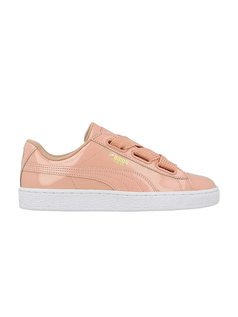 Кроссовки Wmns Basket Heart Patent Puma — изображение 1 из 1, бежевый/бежевый