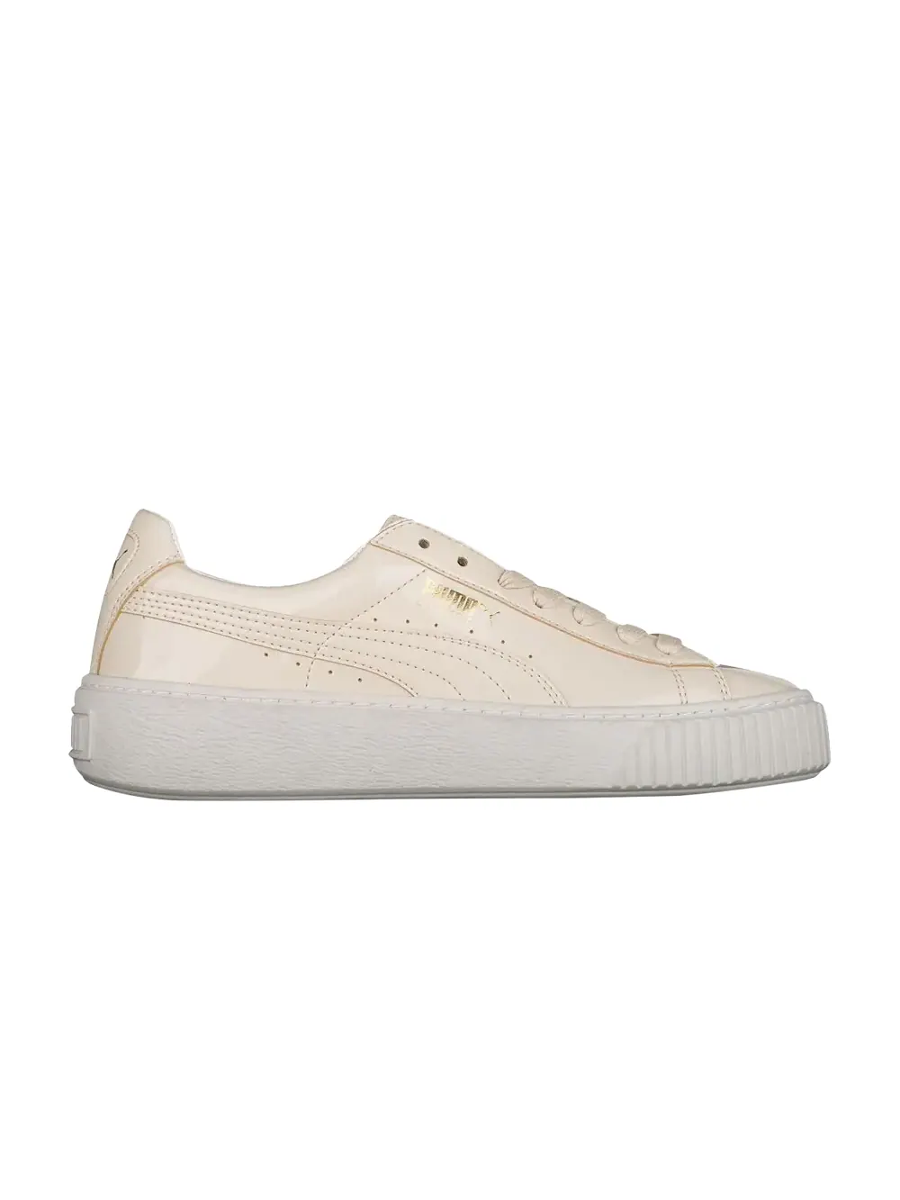 Кроссовки Wmns Basket Platform Patent Leather Puma — изображение 1 из 1, белый