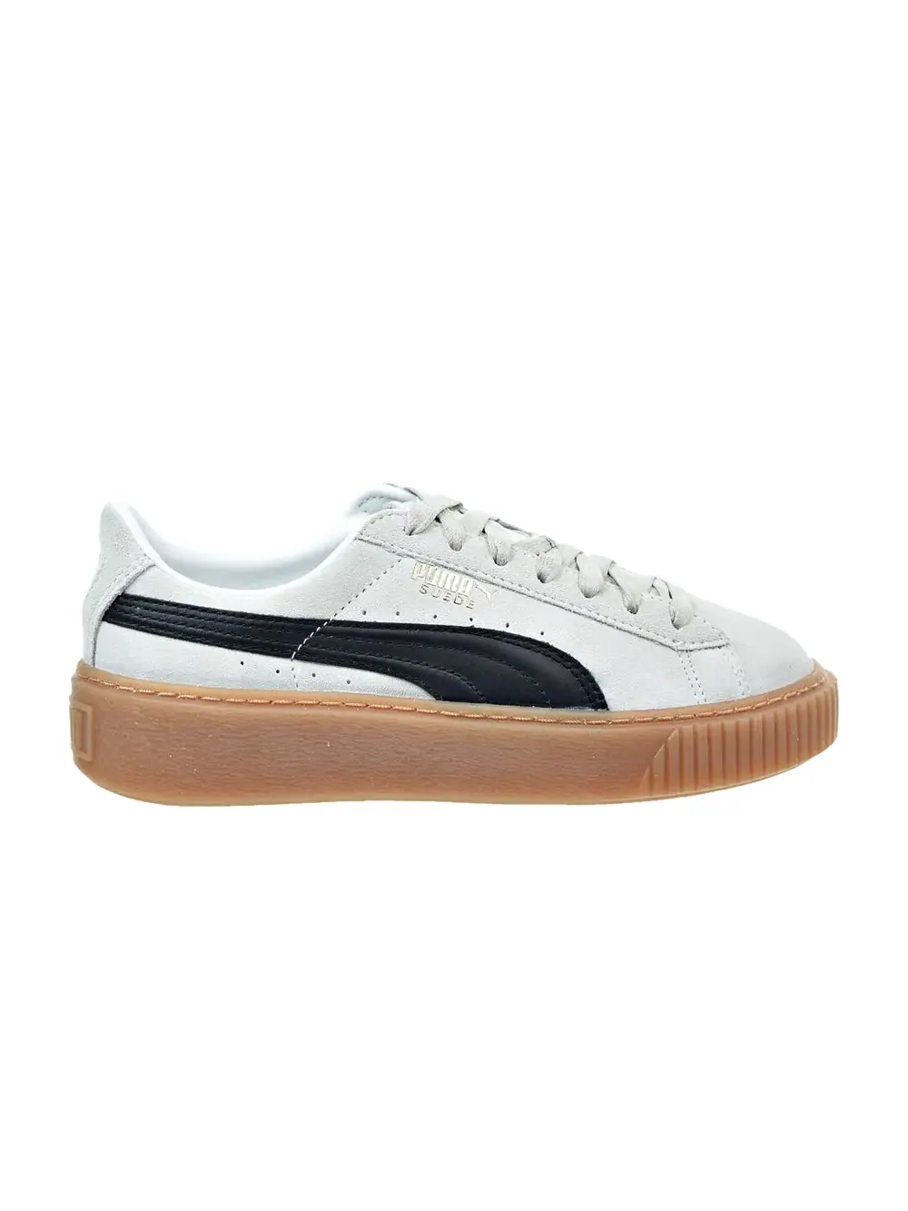 Кроссовки Wmns Suede Platform Core Puma — изображение 1 из 1, белый/черный