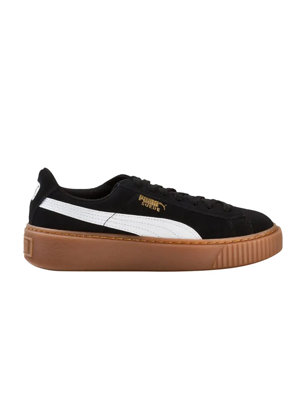 Кроссовки Suede Platform Jr Puma — изображение 1 из 1, черный/белый