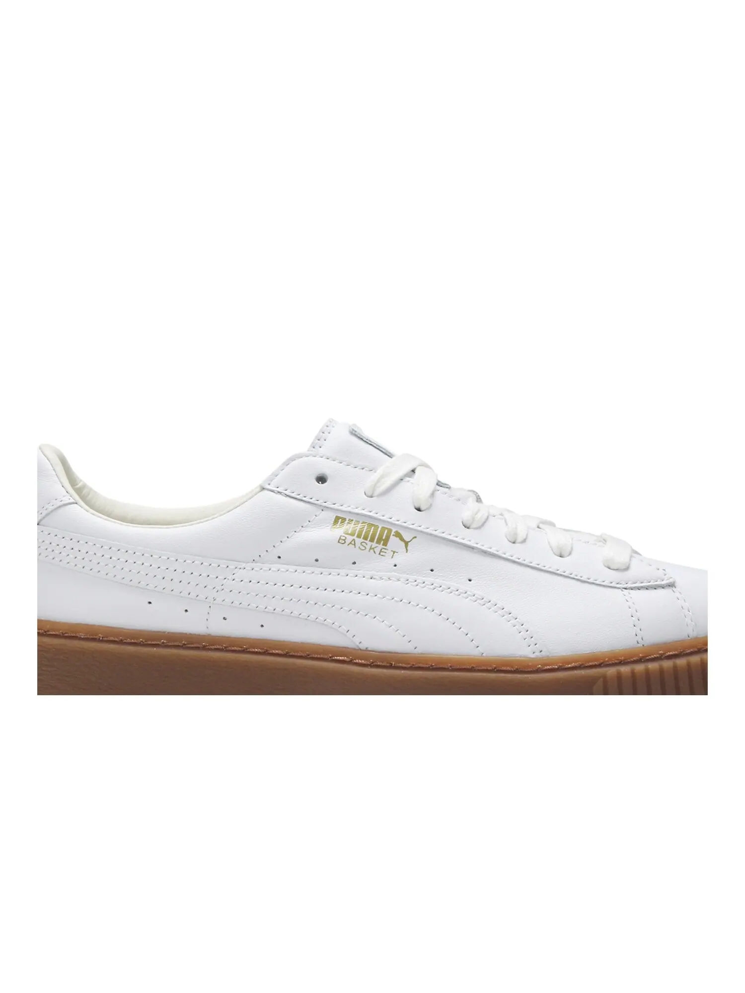 Кроссовки Wmns Basket Platform Core Puma — изображение 2 из 8, белый/белый