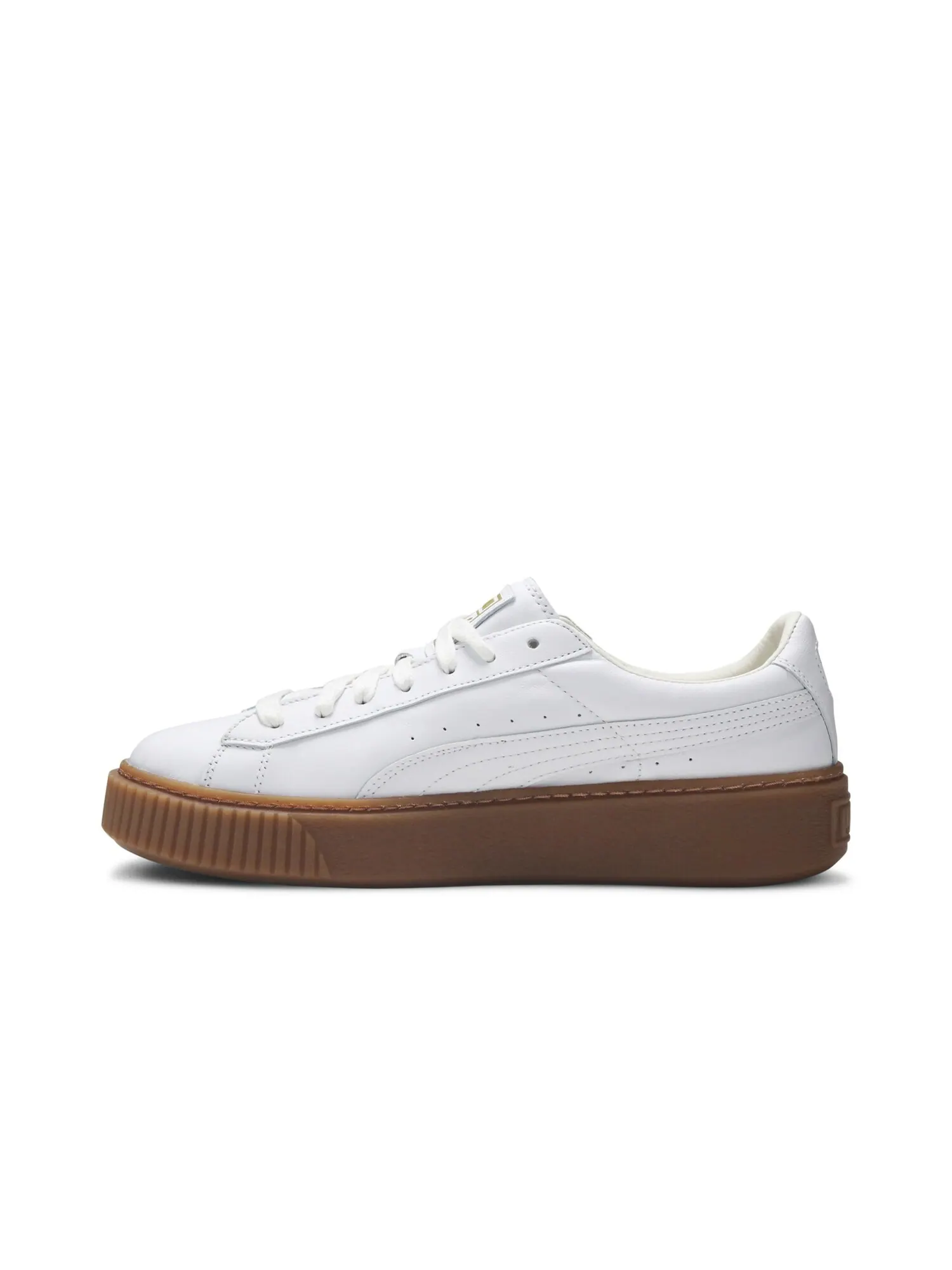 Кроссовки Wmns Basket Platform Core Puma — изображение 3 из 8, белый/белый